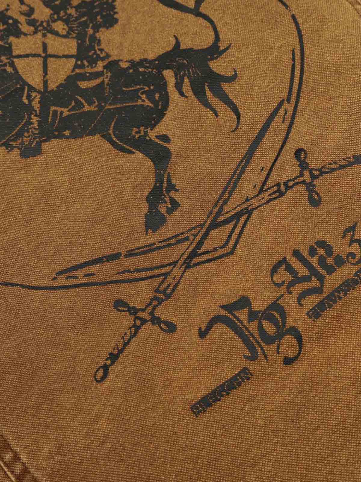 Fireman Clasp Washed Denim Knight Crest Jacket