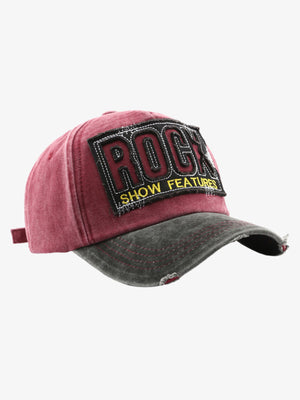 Distressed Baseball Cap with Embroidered Lettering - Perfect for Casual Wear and Outdoor Activities 