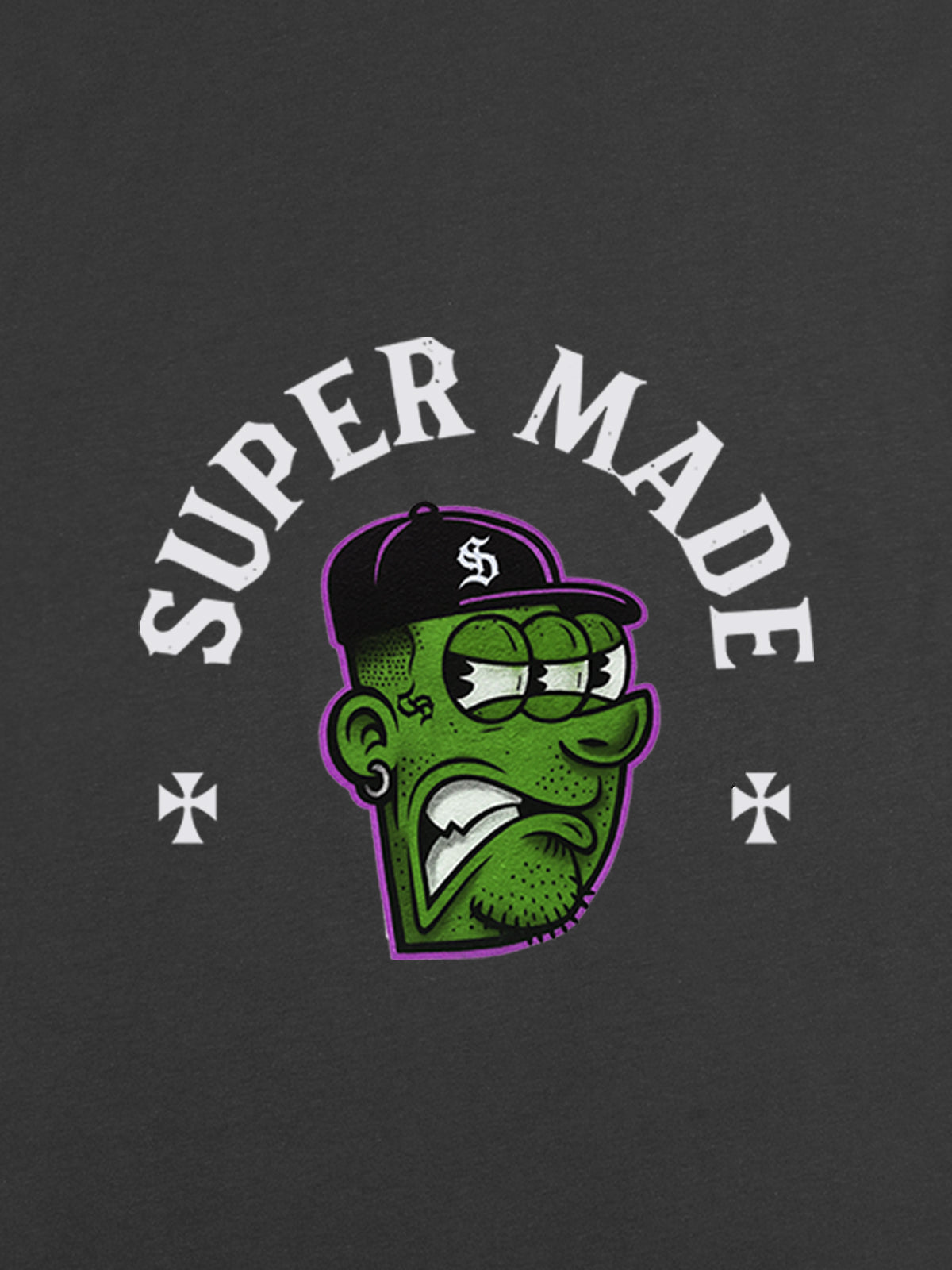 Graphic T-Shirt with Bold Monster Design for Casual Wear 