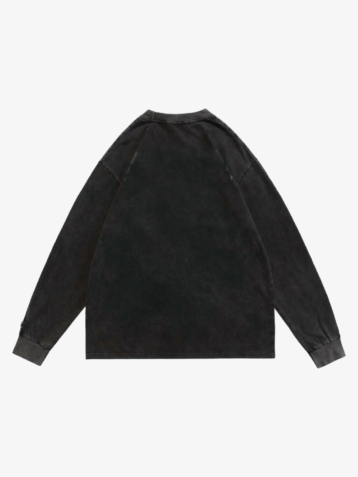 Graphic Creative Lip Print Washed Sweatshirt 