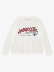 Anchor Club Graphic Washed Long Sleeve Tee; VTG off-White / S, VTG off-White / M, VTG off-White / L, VTG off-White / XL
