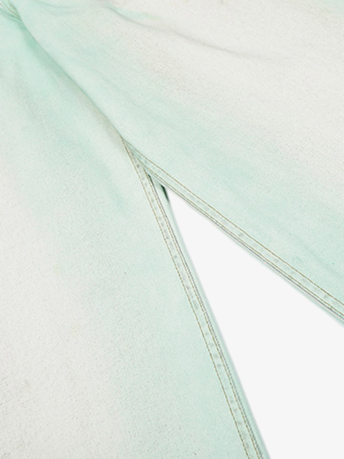 Distressed Handmade Luminous Mud-dyed Paint Jeans 