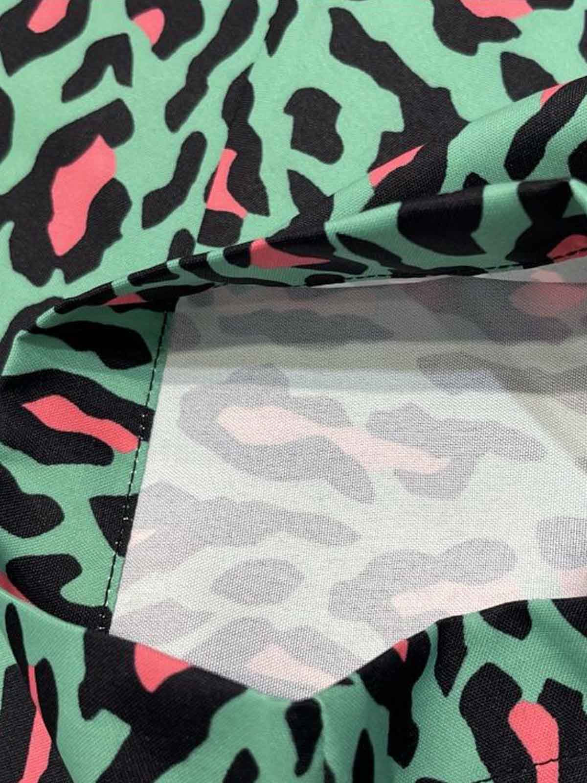 Classic Cheetah Print Camp Collar Boxy Shirt 