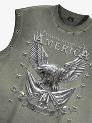 Vintage Freedom Eagle Sleeveless T-Shirt 