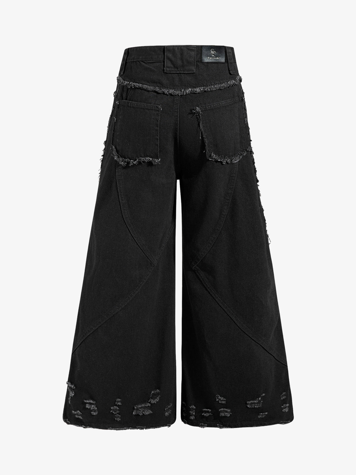 Metal Multi-Zip Heavy-Duty Jeans
