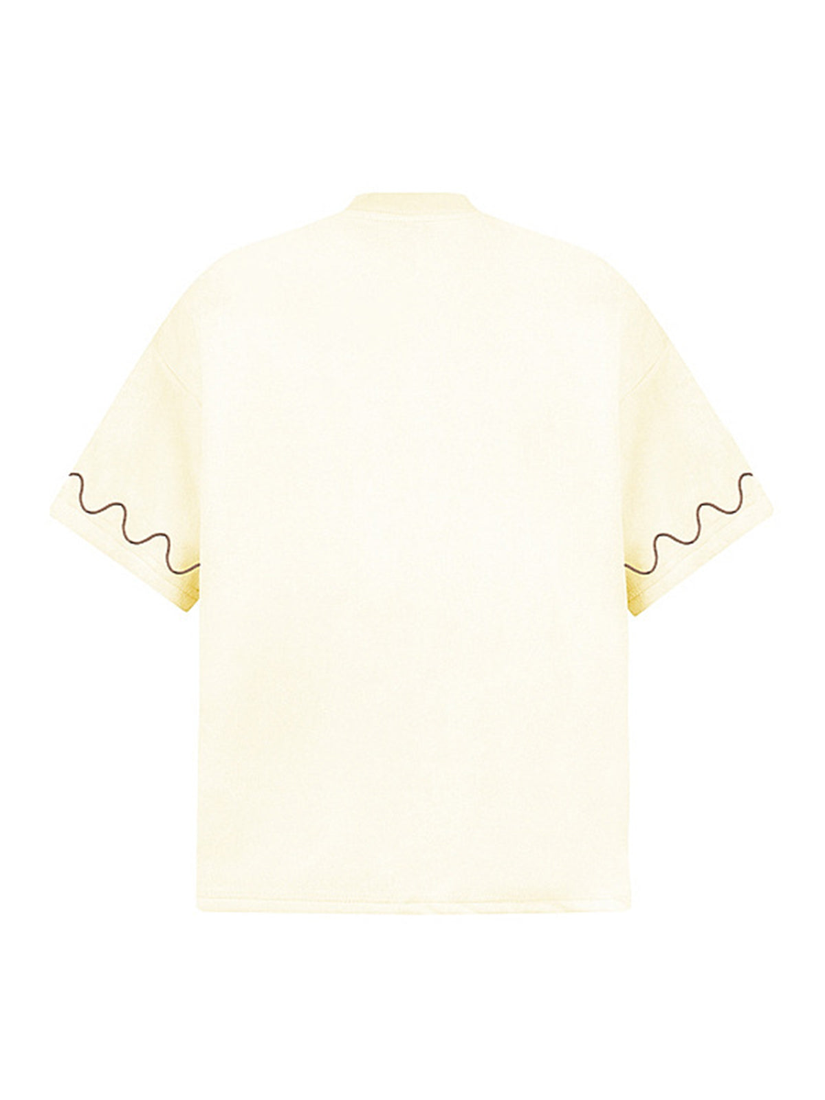 Cross and Wave Print T-Shirt 