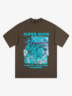 SUPERMADE Art graffiti pattern T-shirt 
