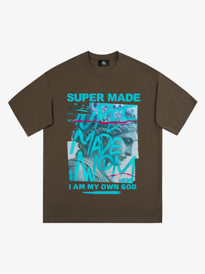 SUPERMADE Art graffiti pattern T-shirt 