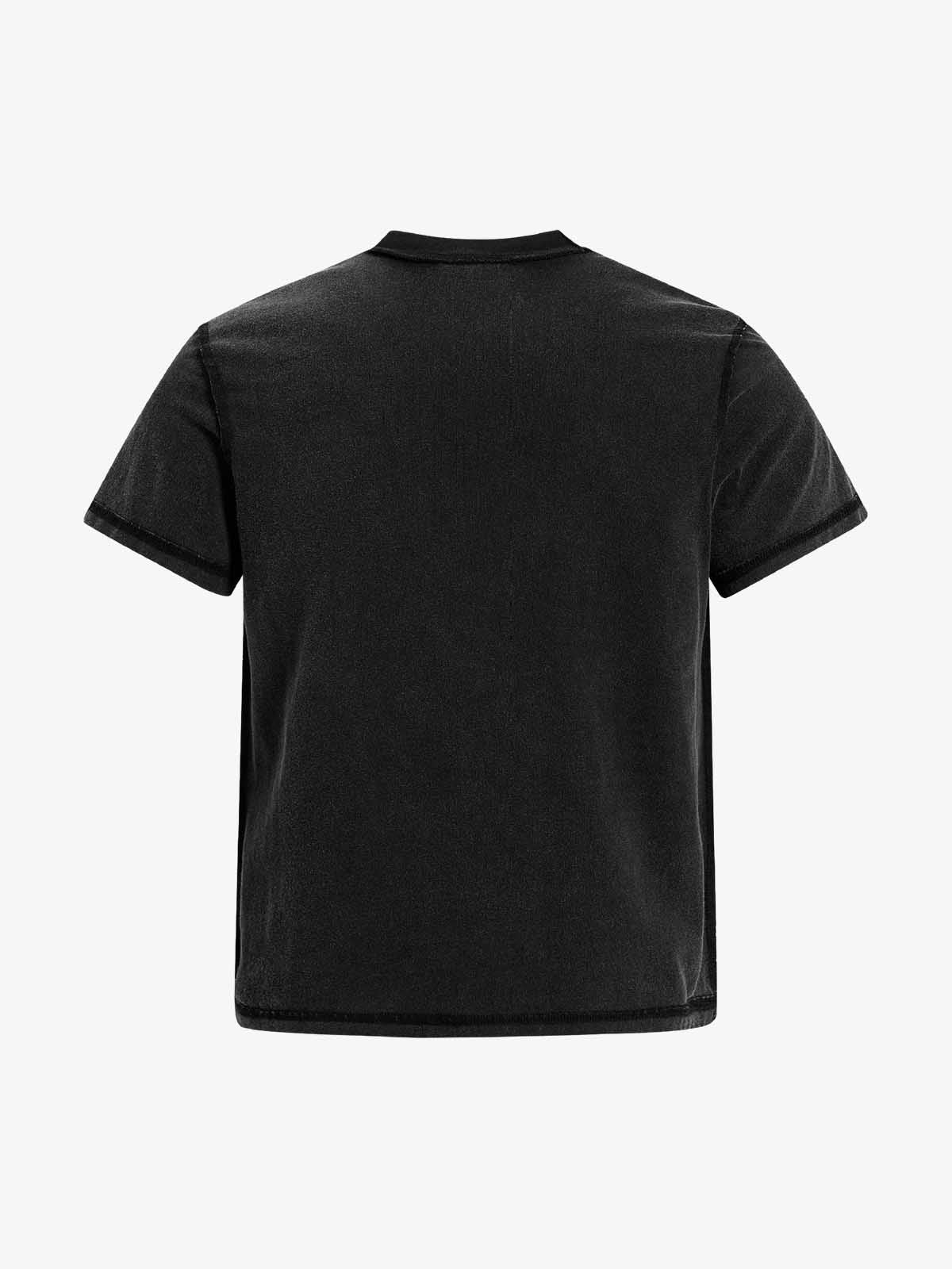 Washed Graphic Deconstructed Punk T-Shirt 
