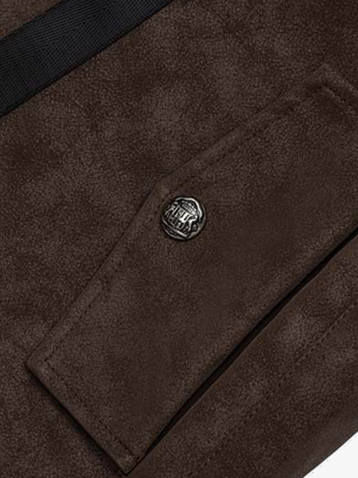 Deconstructed Patchwork Cropped Faux Leather Jacket