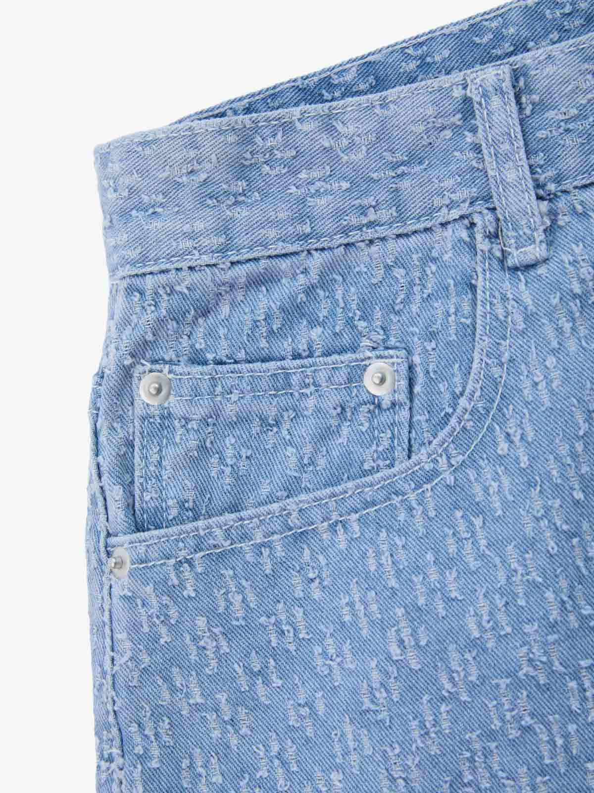 Light Blue Denim Wide-Leg Bermuda Shorts for Women High Waist Relaxed Fit Summer Casual Pants 