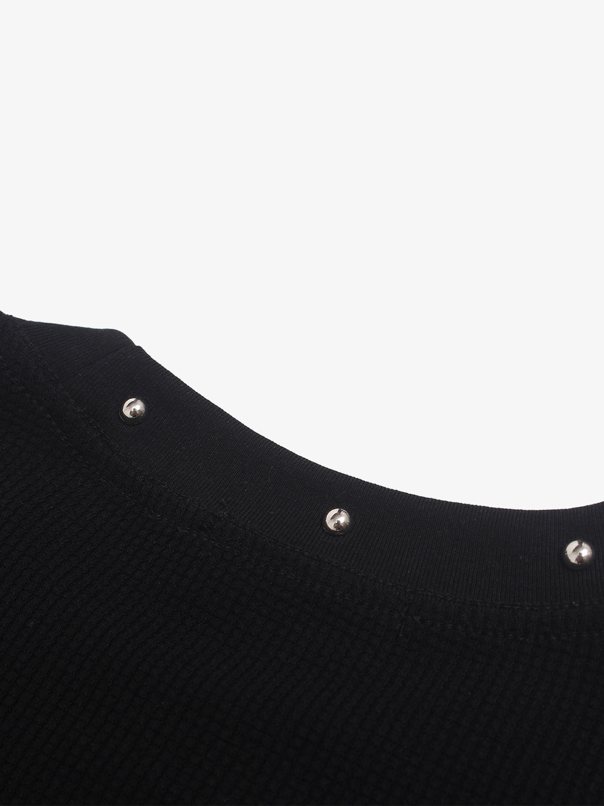 Studded Cross Graphic Heavyweight Waffle Long Sleeve Tee