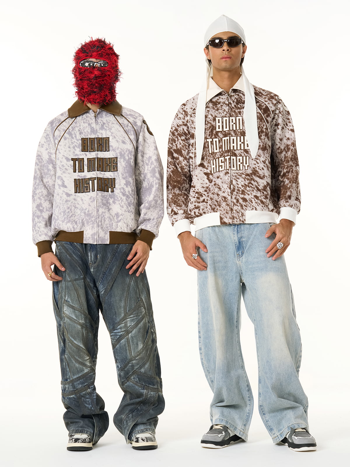 Retro Statement Snow Leopard Fleece Jacket 