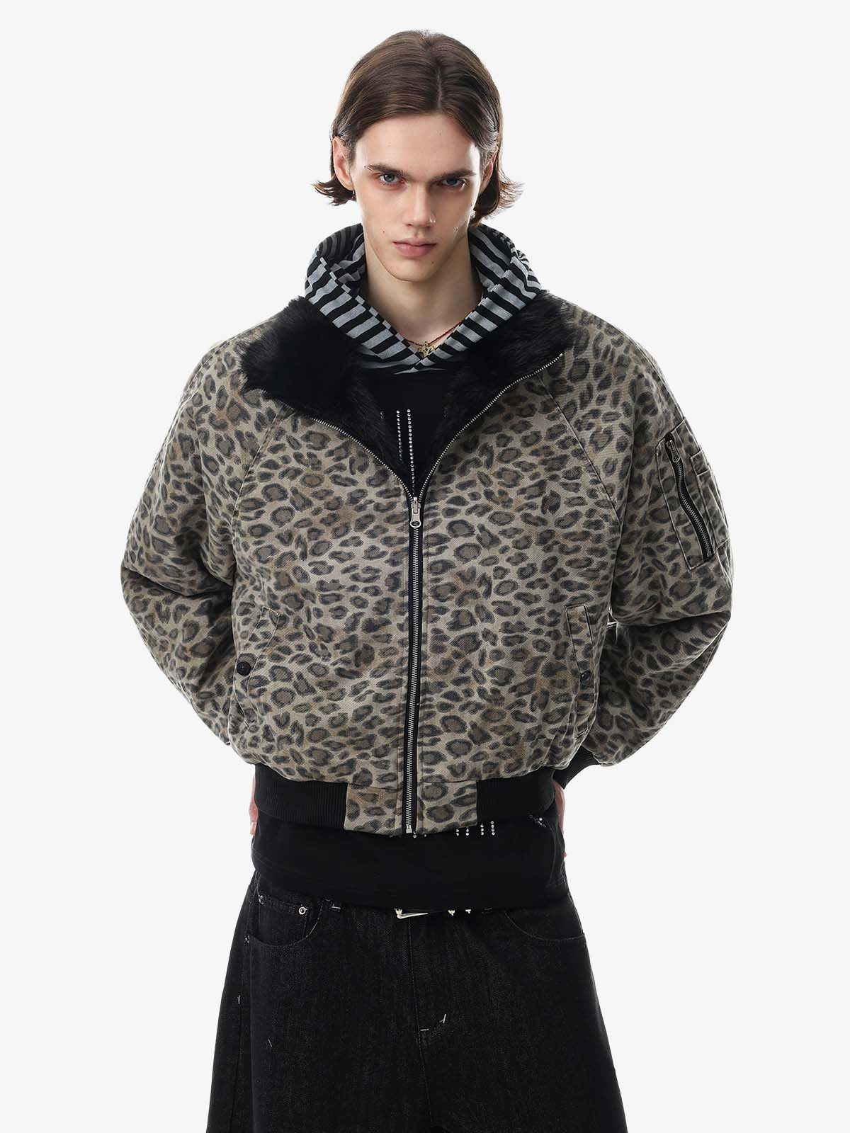 Leopard Reversible Faux-Fur Coat