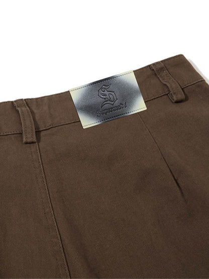 Embroidered Studded Multi-Pocket Paratrooper Cargo Jeans