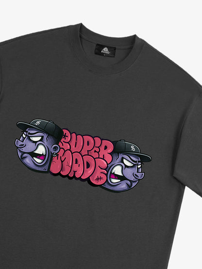 Supermade Graffiti Head Stylish Graphic T-Shirt 