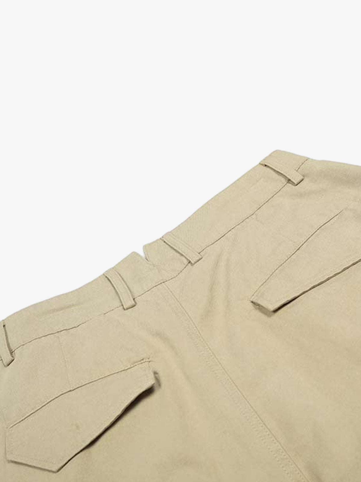 Cotton Blend Wide Leg Bermuda Shorts for Men - High Waist, Comfort Fit, Casual Summer Style 