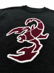 Scorpion Star Graphic Knit Sweater