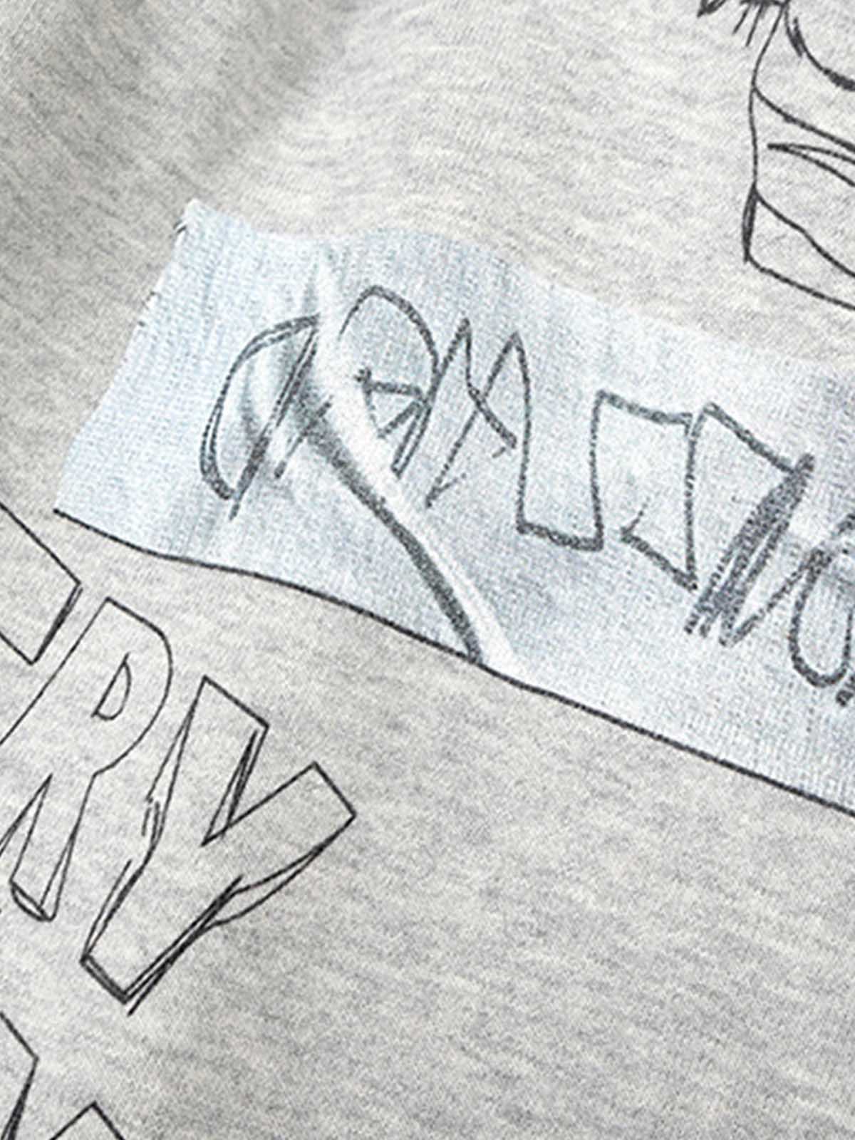 Graffiti Art Print Lounge Baggy Pants 