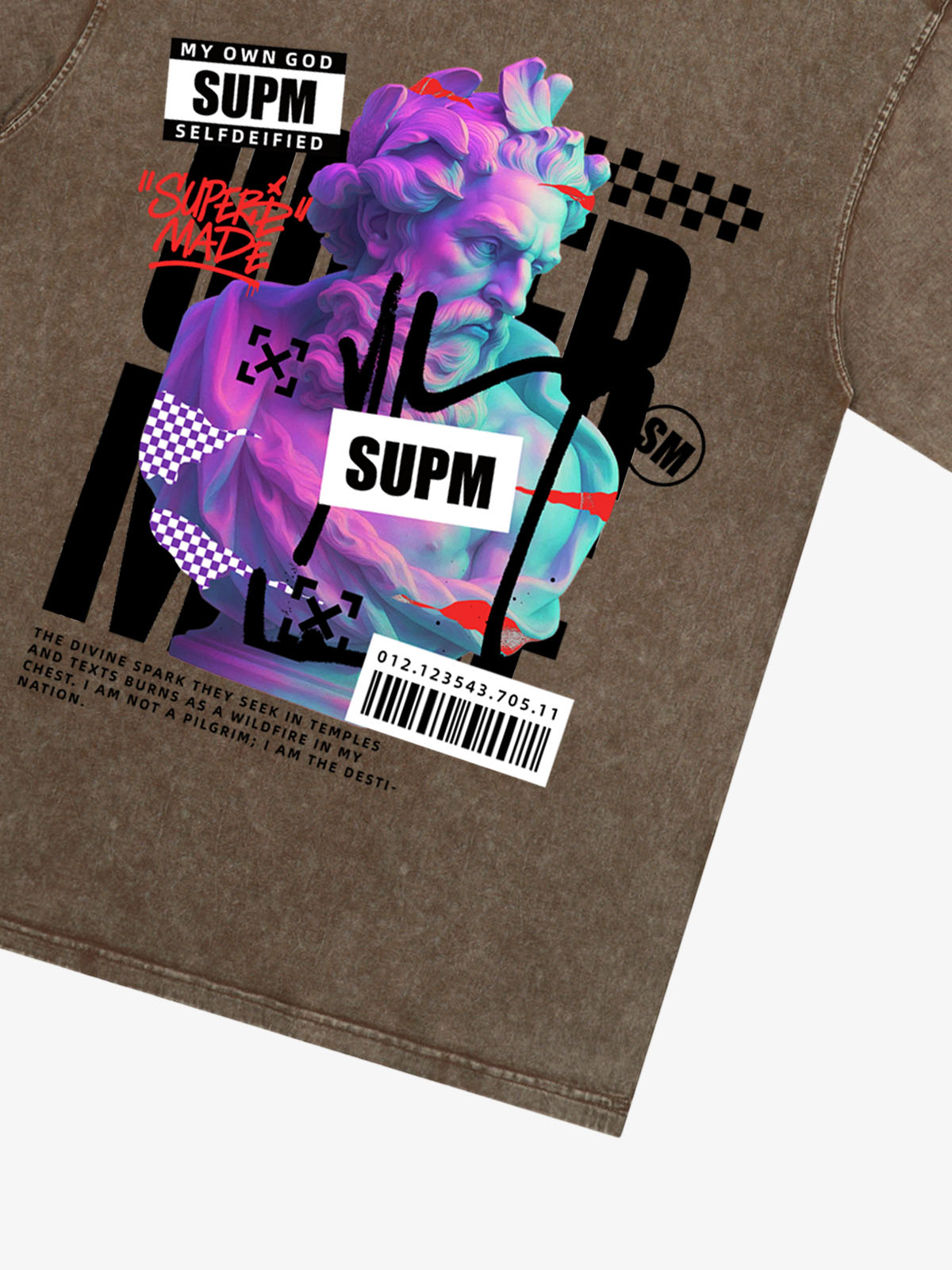 Unique Graphic T-Shirt with Bold Artistic Design for Men 