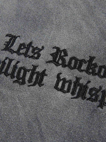 Gradient Washed Ripped Graphic T-Shirt 