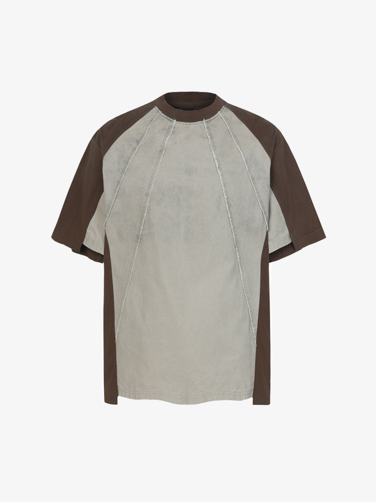 Vintage Washed Raw Seam Raglan T-Shirt 