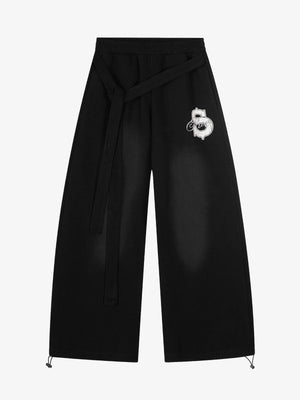 Stylish Wide-Leg Trousers with Adjustable Waistband for Modern Fashionistas 
