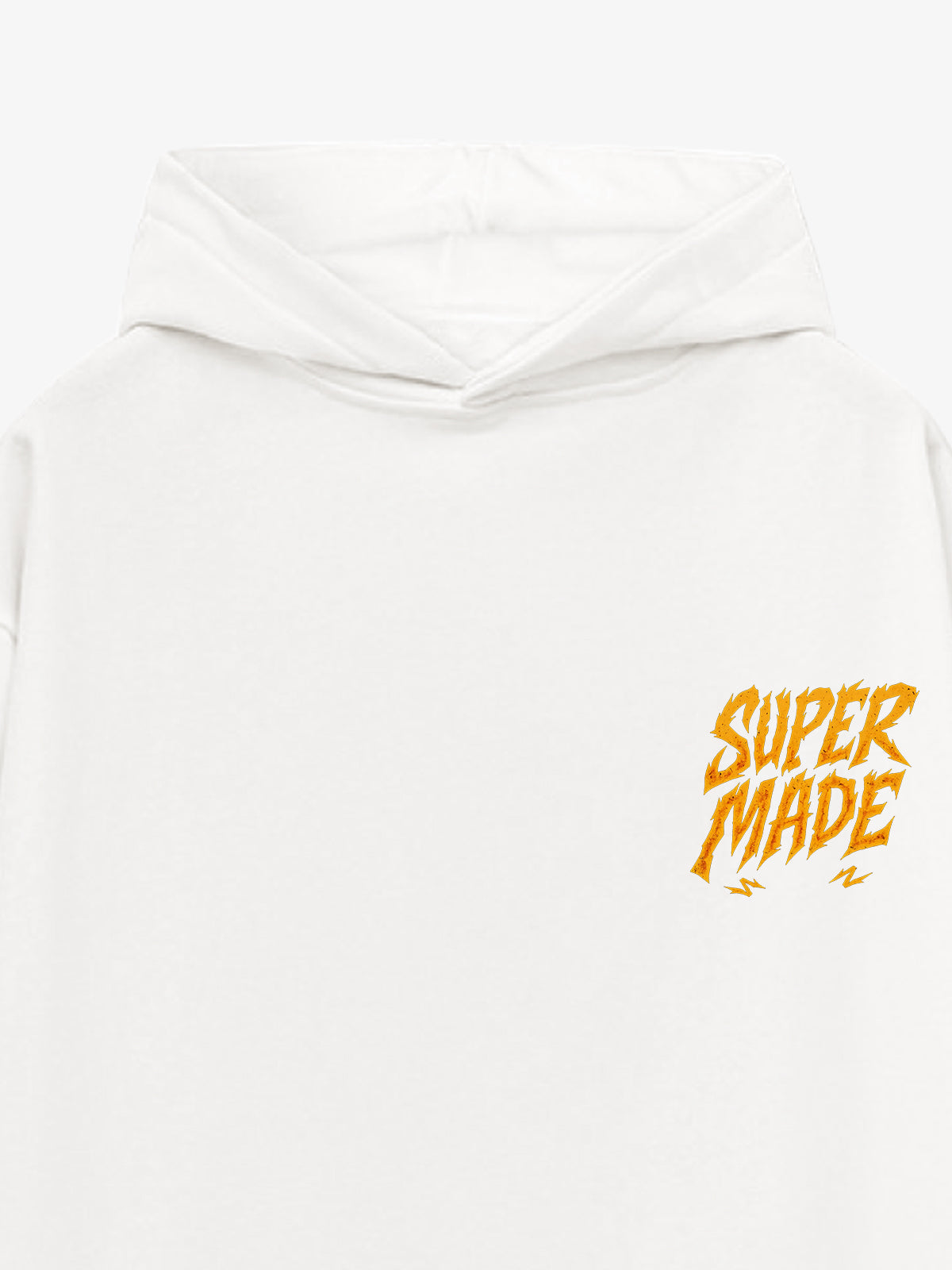 Distressed Graphic Hoodie with Bold Angel Wings Design for Men 