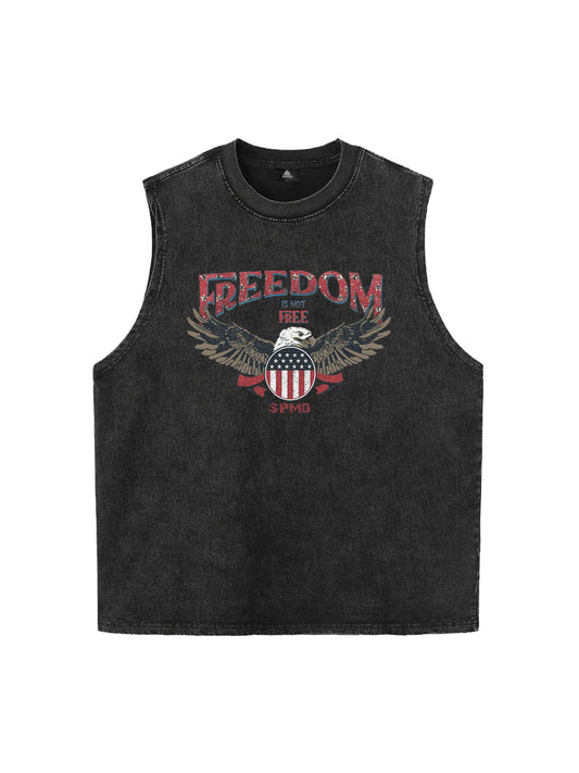 Original Patriotic Eagle Graphic Tank Top 