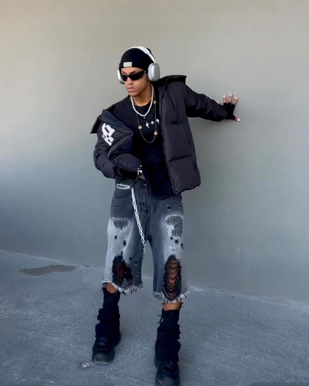 The Supermade American Retro Letter Print Autumn And Winter Thickening Loose Down Jacket Couple Models -1393