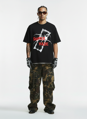 Gothic Spider Graphic T-Shirt 
