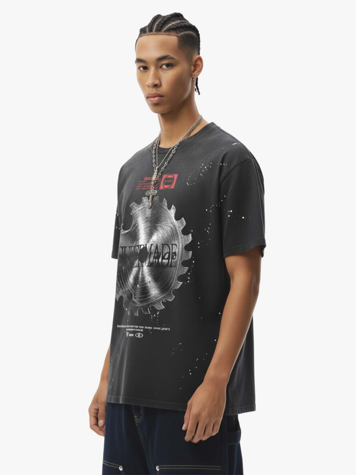 Industrial Saw Blade Graphic T-Shirt 