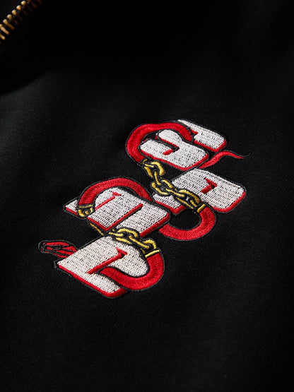 Original Embroidered Zip Up Hoodie 