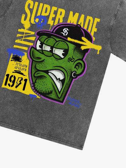 Bold Monster Design Graphic T-Shirt 