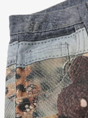 Culottes vaqueros con cadena de cuentas