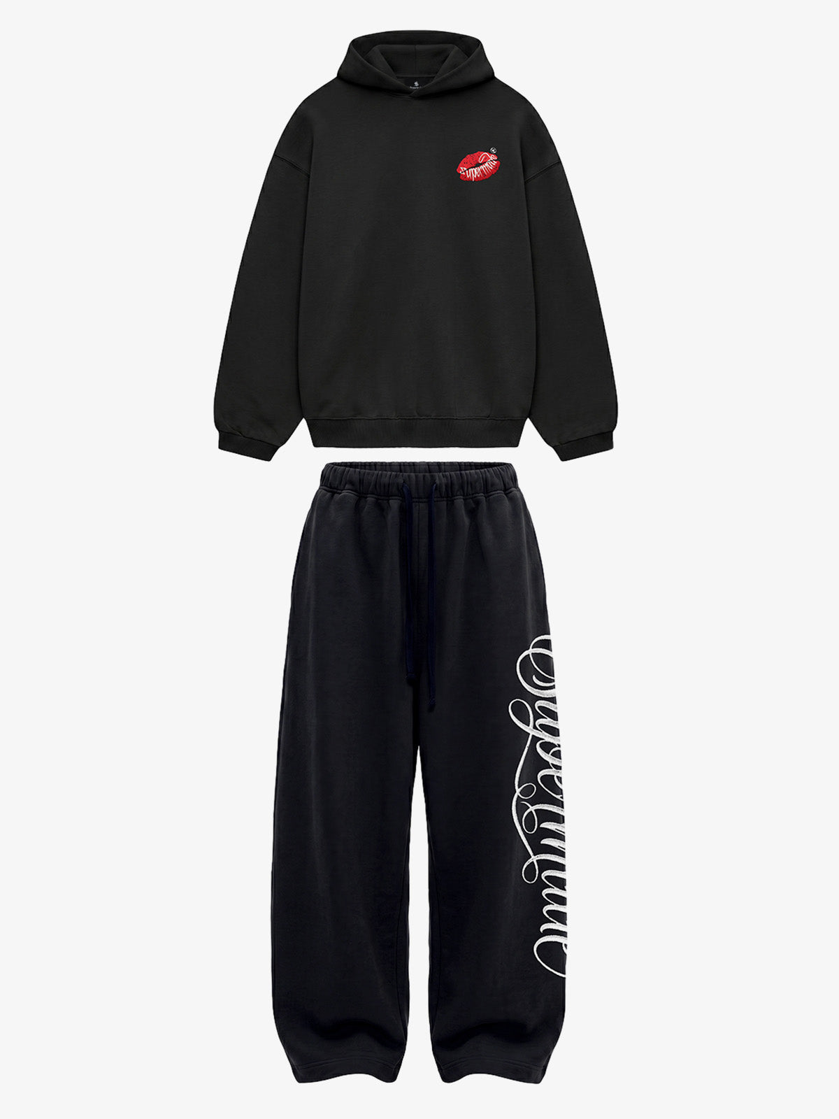 Fleece-Lined Oversized Sweatshirt