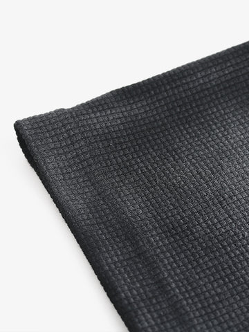 Textured Black T-Shirt – Relaxed Fit Short Sleeve Streetwear Tee