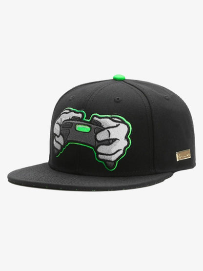 Casquette de baseball à blocs de couleur brodée graphique