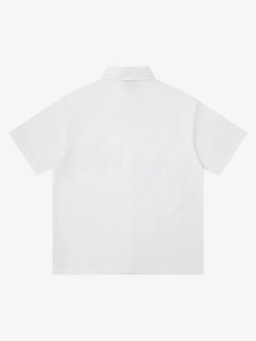 Abstract Skyline Graphic Short Sleeve Shirt 