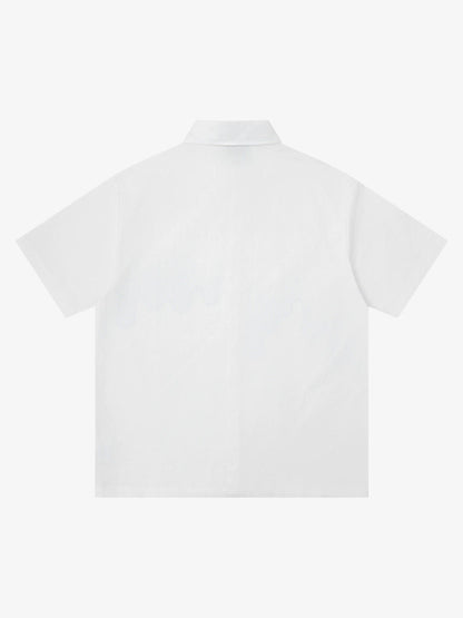 Abstract Skyline Graphic Short Sleeve Shirt 