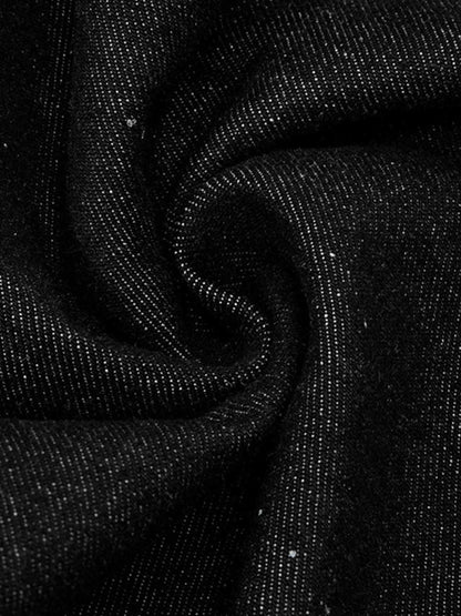 Paint Splatter Stripe Panel Barrel Jeans