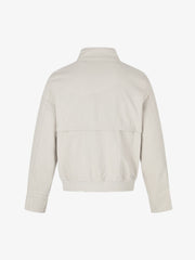 Metal Buckle Stand-Collar Cropped Utility Jacket