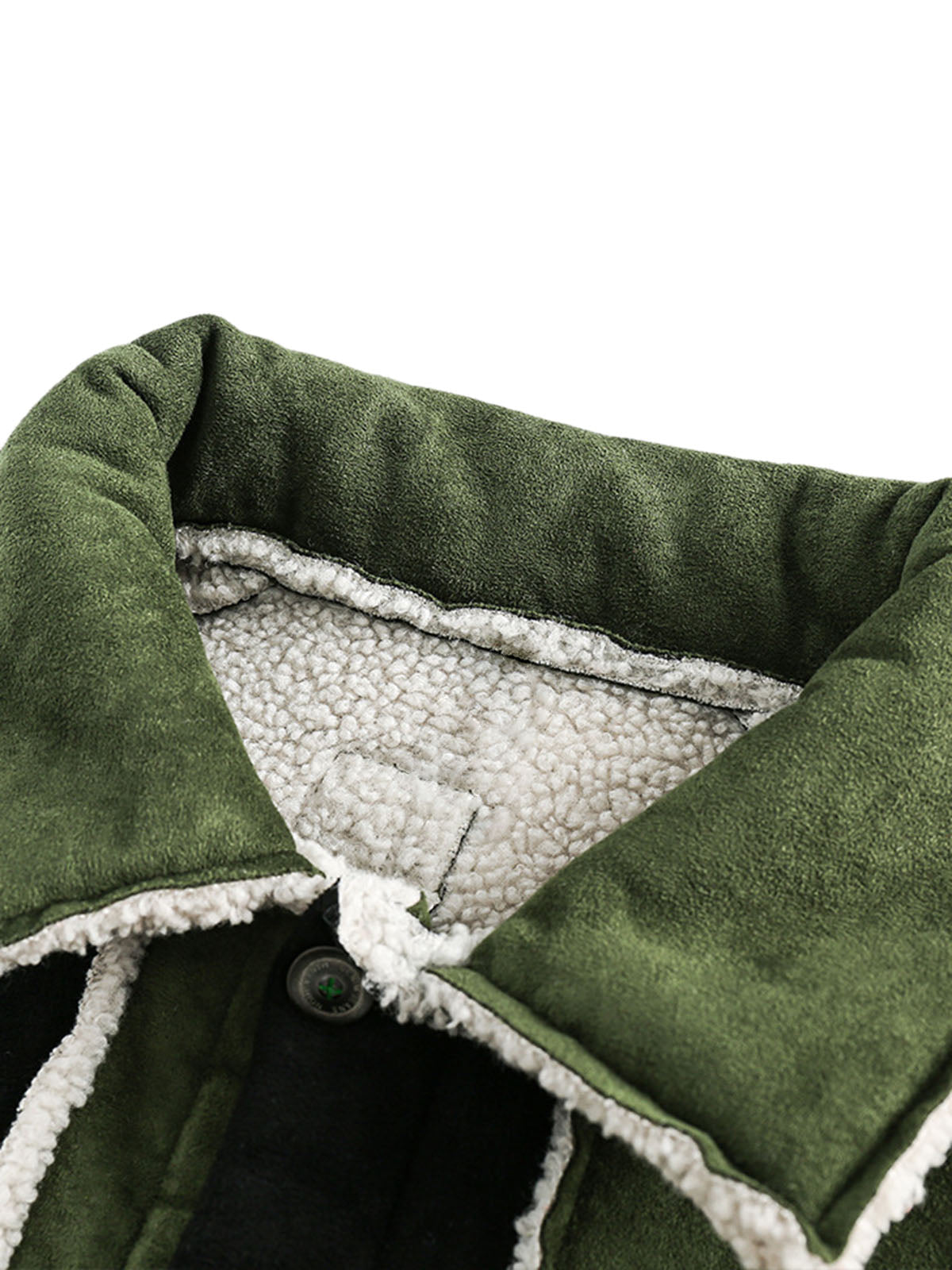 Floral Embroidered Suede Fleece Jacket - 2260 