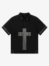Studded Cross Polo Shirt