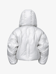 Sculpted Quilted Oversized-Hood Padded Coat