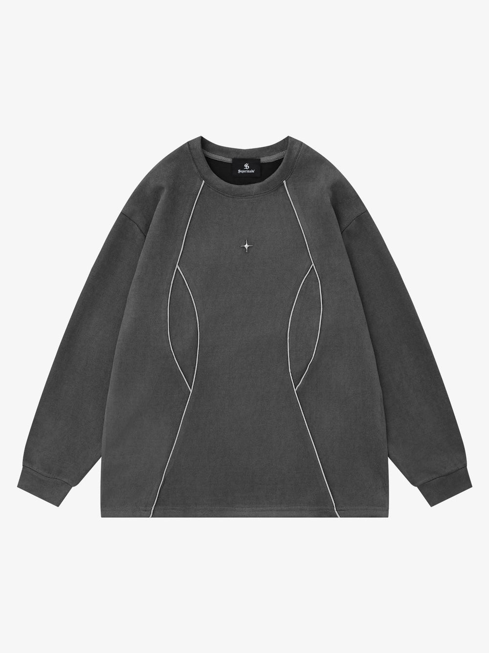 Reflektierendes, dekonstruiertes Sweatshirt