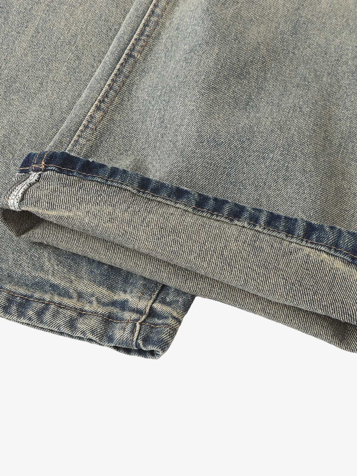Vintage Washed Flare Jeans - 2625 