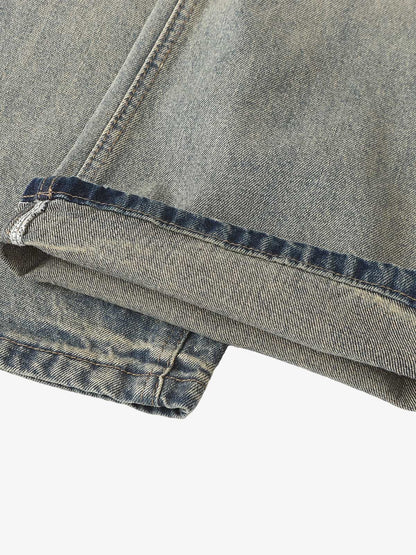 High-Waisted Flared Jeans with Distressed Look for Women - Perfect for Casual and Fashionable Outfits 