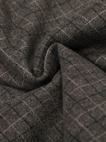 Plaid Bomber Jacket with Faux Fur Collar - Perfect for Casual Winter Wear 