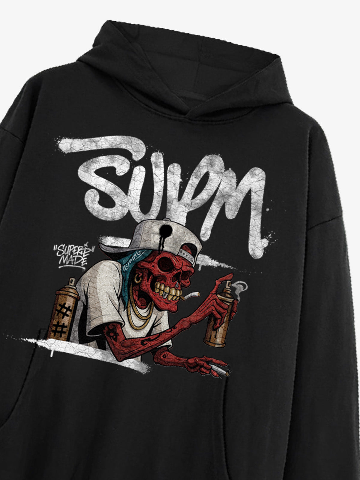 Thesupermade Street Skull Graffiti Master Hoodie 